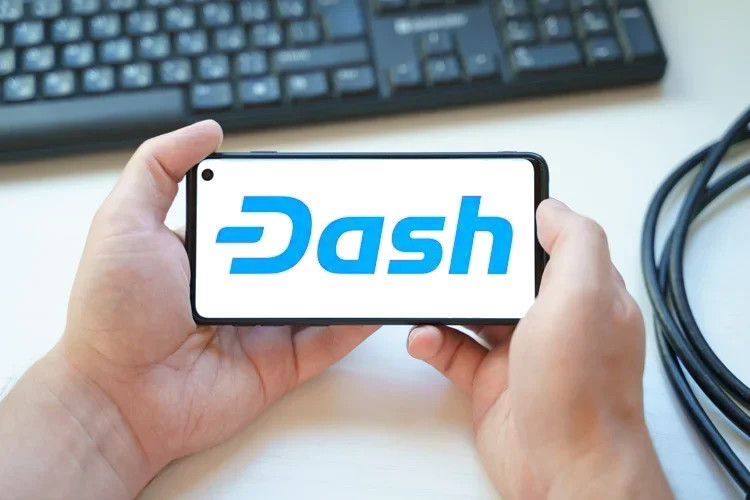 Dash открыта на экране смартфона.
