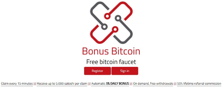 Скриншот сайта Bonusbitcoin