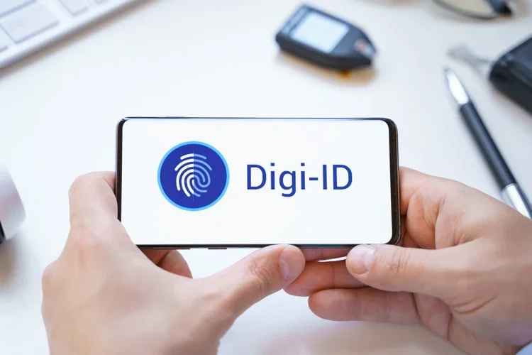 Digi-ID открыт на экране смартфона.
