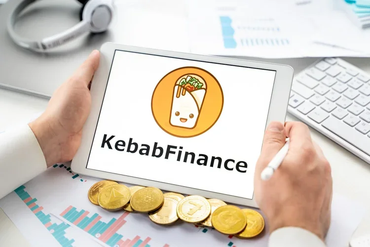 Kebab Finance открыт на экране планшета.